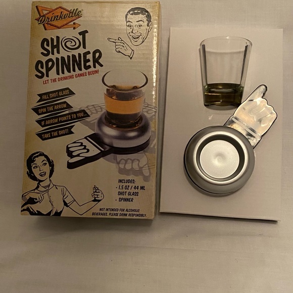Fun spinner game with shot glass. 1.5 oz / 44ml shot glass, shot glass spinner - Picture 5 of 6